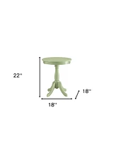 Wood Pedestal End Table – Classic Design for Side Use Home Decor