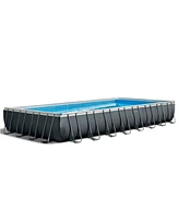 Intex 32ft x 16ft x 52in Ultra Xtr Rectangular Pool Set with Maintenance Kit