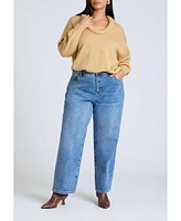 Eloquii Plus Round Neckline Slouchy Sweater