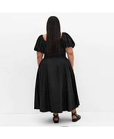City Chic Plus Lillian Midi Dress