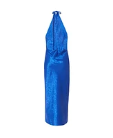 Quiz Women's Satin Halter Neck Maxi Dress