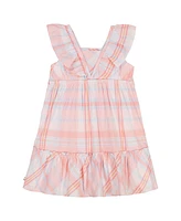 Tommy Hilfiger Toddler and Little Girls Madras Plaid Peasant Midi Dress