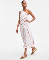 I.n.c. International Concepts Women's One-Shoulder Midi Dress, Exclusively at Macy's