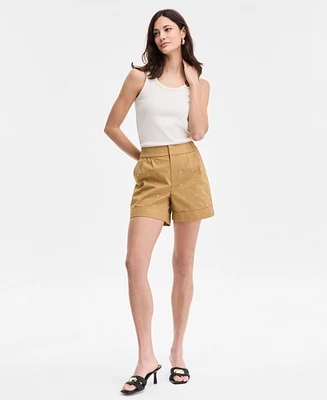 I.n.c. International Concepts Women's Embellished Cuffed Shorts, Exclusively at Macy's