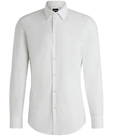Boss by Hugo Men's Stretch-Cotton Poplin Slim-Fit Dress Shirt
