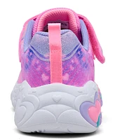 Skechers Little Girls' S-Lights: Eternal Heart Lights Light-Up Fastening Strap Casual Sneakers from Finish Line