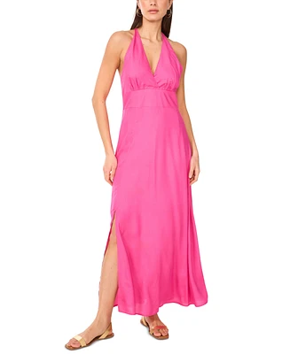 Vince Camuto Women's Sleeveless Halter Maxi Dress