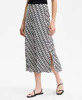 I.n.c. International Concepts Women's Printed Pull-On Midi Skirt, Exclusively at Macy's