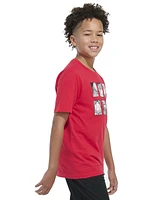 adidas Big Boys Short Sleeve Baseball Card T-Shirt
