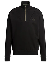 Boss by Hugo Men's Double B Monogram Zip-Neck Sweatshirt