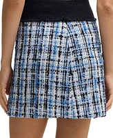 Boss by Hugo Women's Multicolored Tweed Mini Skirt