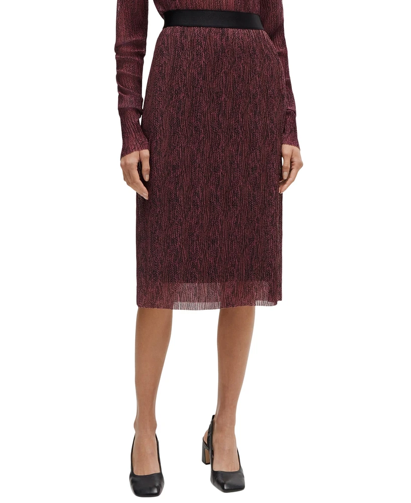 Boss by Hugo Boss Women's Print Slim-Fit Skirt
