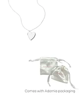 Adornia Silver Heart Locket Necklace