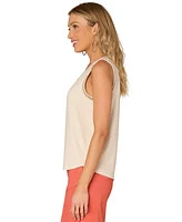 Democracy Petite Embellished Knit Tank Top