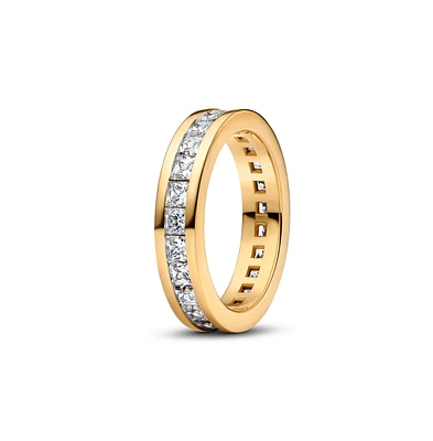 Pandora Eternity Channel 14K Gold-Plated Ring