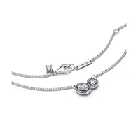 Pandora Sterling Silver Embracing Halo Necklace
