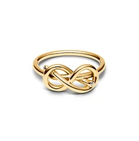 Pandora Infinity Knot 14K Gold-Plated Ring