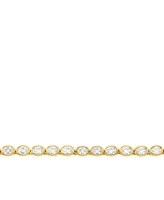 Michael Kors 14K Gold-Plated Brass Bezel-Set Necklace