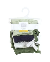 Hudson Baby Baby Boys Hudson Shorts Bottoms 4-Pack, Dinosaurs, 9-12 Months