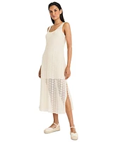 The Good Journey Women's Cotton Crochet Sleeveless Maxi Dress
