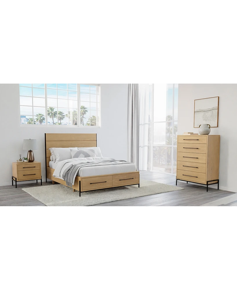 Linstead 3-Pc. California King Panel Storage Set (Bed, Chest & Nightstand), Created for Macy's