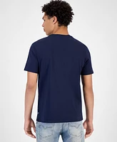 Guess Men's Short Sleeve Embossed Logo Crewneck T-Shirt