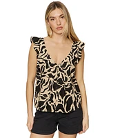 Sanctuary Women's The Time Off Printed Sleeveless Top