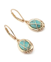 Robert Lee Morris Soho Turquoise Stone Drop Earrings