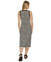 Sanctuary Women's Striped Sleeveless Midi Dress