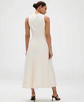 Calvin Klein Women's V-Neck Sleveless Maxi Dress