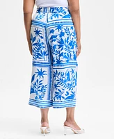 I.n.c. International Concepts Plus Drawstring Wide-Leg Pants, Exclusively at Macy's