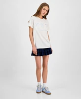 Grayson Threads, The Label Juniors' Karma Club Bow Graphic T-Shirt