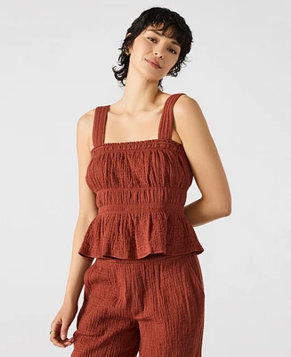 Steve Madden Women's Gabrielle Smocked Top