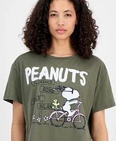Grayon Threads, The Label Juniors' Snoopy Bike T-Shirt