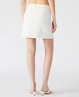 Steve Madden Women's Crissy Eyelet Patchwork Mini Skirt