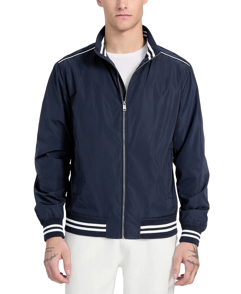 Guess Men's Regular-Fit Urban Stripe Bomber Jacket