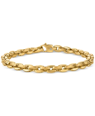 Esquire Men's Jewelry Rounded Box Link Chain Bracelet, Exclusively for Macy's