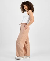 and Now This Petite Cotton Linen Drawstring Cargo Pants, Exclusively at Macy's
