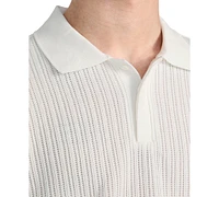 Guess Men's Dario Knit Textured Polo Shirt