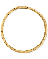 Esquire Men's Jewelry Diamond Chevron Link Bracelet (1/4 ct. t.w.) in Stainless Steel & Gold Ion-Plate, Exclusively at Macy's