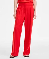 Bar Iii Women's High-Rise Wide-Leg Pants, Exclusively at Macy's