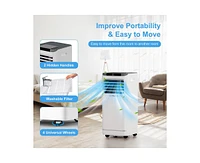 6000-btu Doe (115-Volt) White Vented Portable Air Conditioner with Heater and Remote Cools 450-sq ft