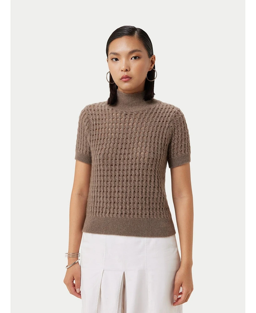 Gobi Cashmere Women's High-Neck Top