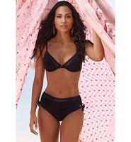 Lascana Women's Underwire Lace Trim Bikini Top
