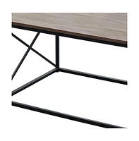 Set of Three Metal Coffee Tables for Modern Living Room Decor