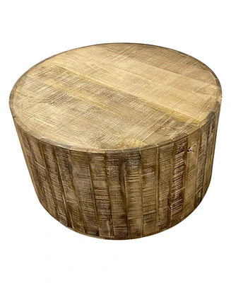 Solid Wood Round Coffee Table for Living Room or Lounge Area