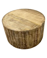 Solid Wood Round Coffee Table for Living Room or Lounge Area