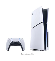 Sony PlayStation 5 Slim Disc Astro Bot Bundle with Extra Volcanic Red Controller, Pro Gamer Kit, MightySkins Code and 2 Year Extended Warranty