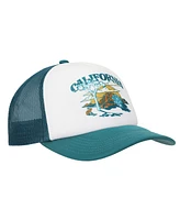 California Mountains & Desert White & Green Foam Trucker Hat