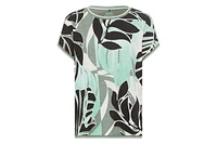 Olsen Women's Abstract Palm Print T-Shirt